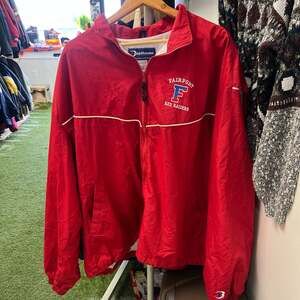Boathouse Sports Fairport Red Raiders Windbreaker Jacket, Red/White/Blue, 3XL